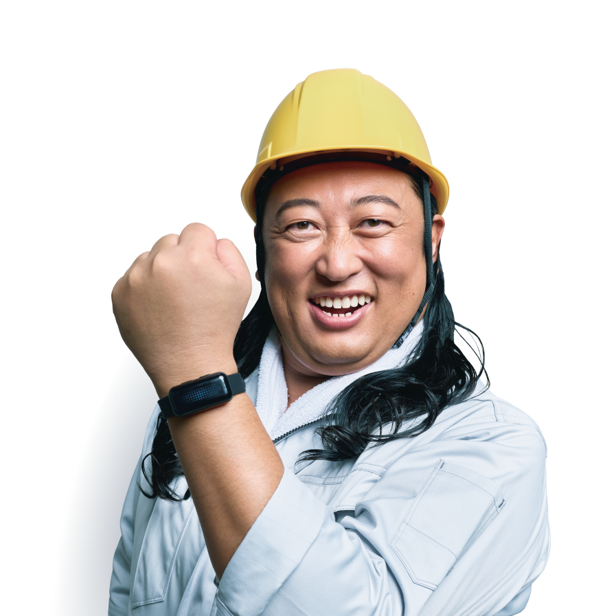 ロバート秋山 ロバート秋山×ミツフジ｜猛暑対策ウェアラブル hamon band 特設