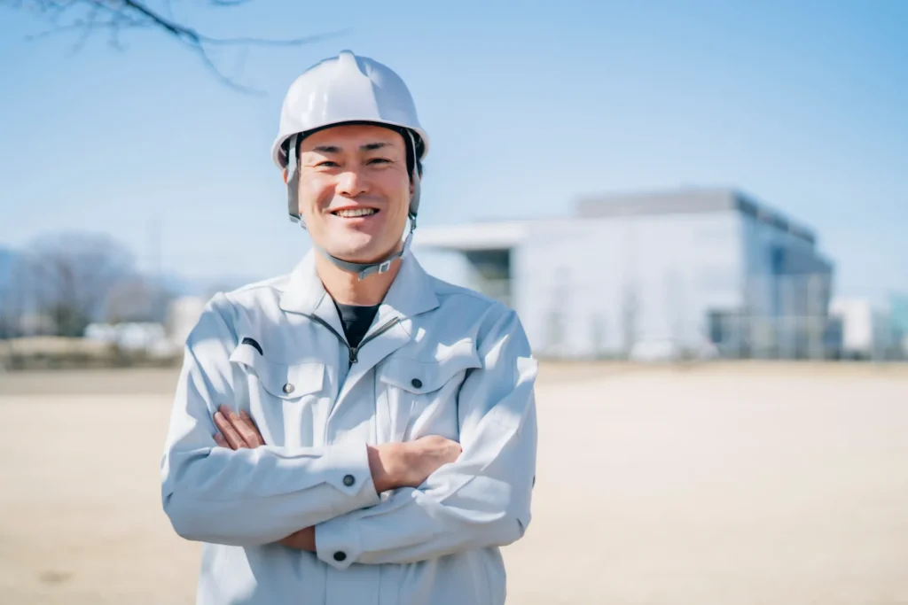 作業服の男性